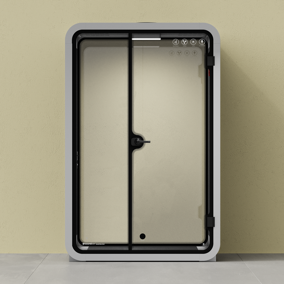 Toimistopuhelinosasto Quell - 2 henkilöäLight Grey / Dark Gray / No Furniture