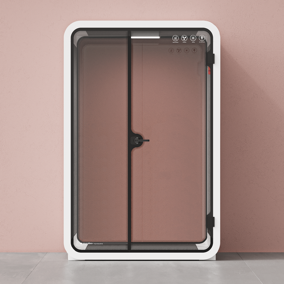 Toimistopuhelinosasto Quell - 2 henkilöäWhite / Dark Gray / No Furniture