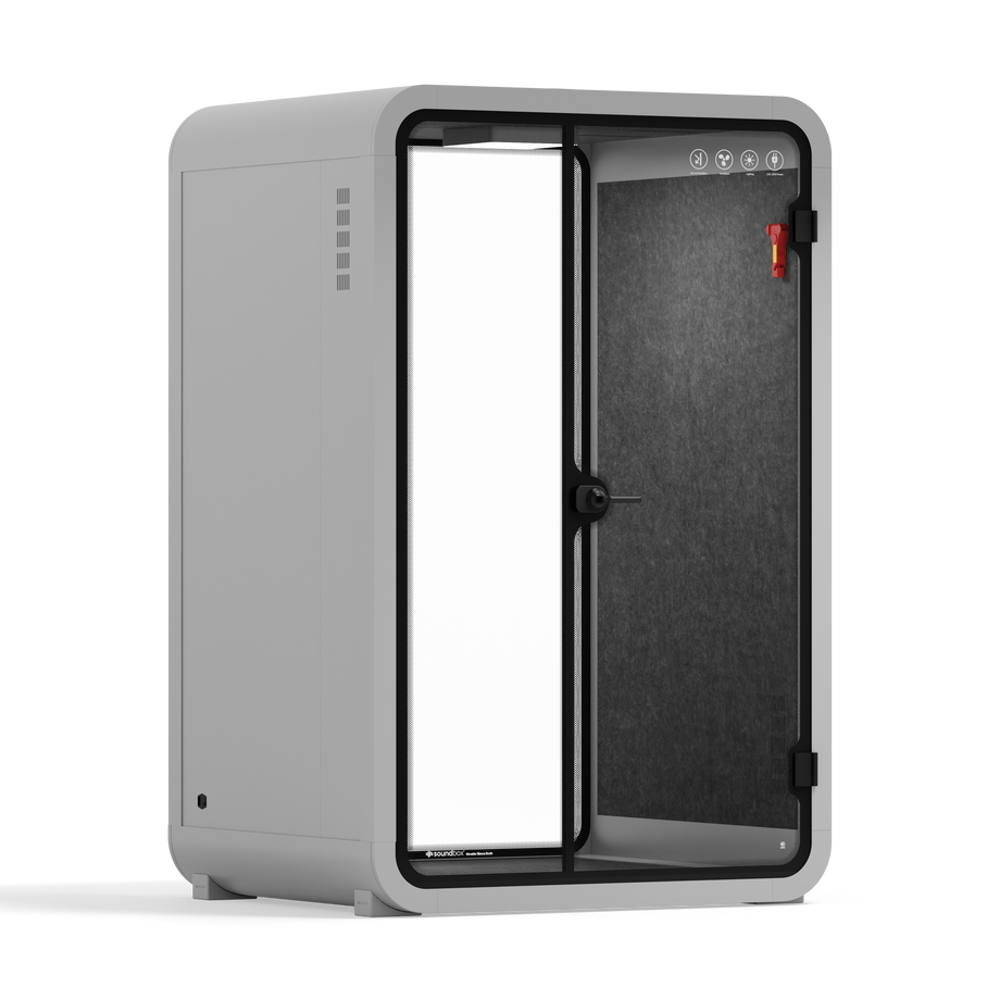 Toimistopuhelinosasto Quell - 2 henkilöäLight Grey / Dark Gray / No Furniture