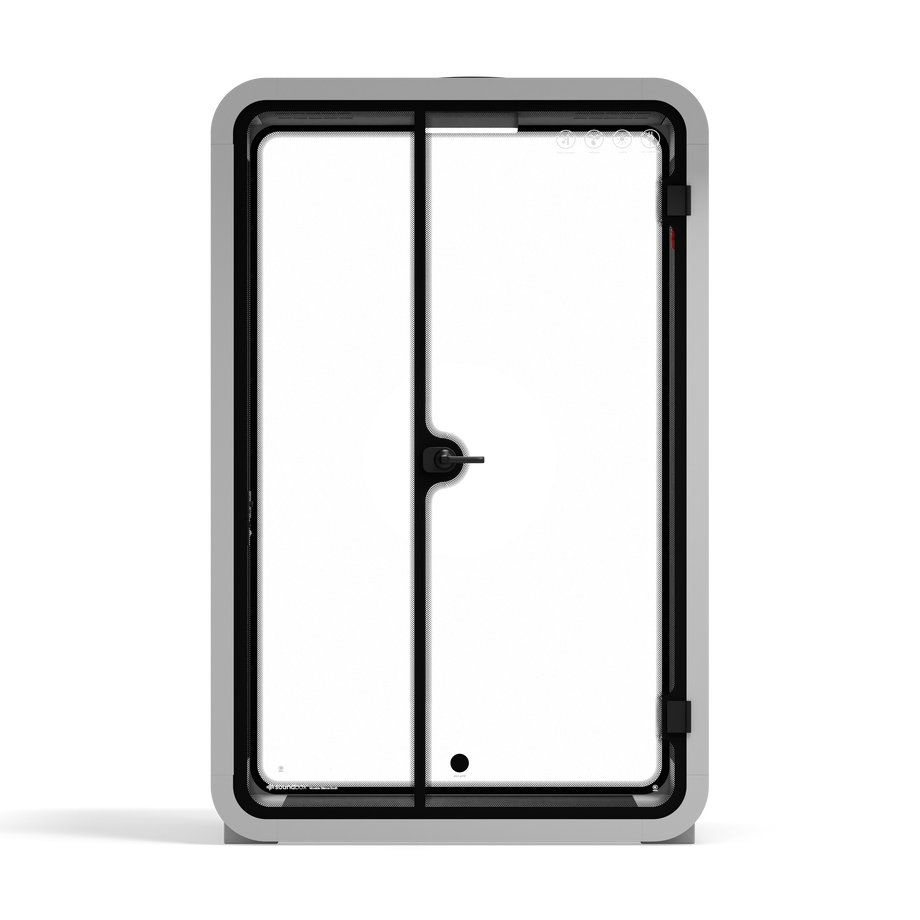 Toimistopuhelinosasto Quell - 2 henkilöäLight Grey / Dark Gray / No Furniture