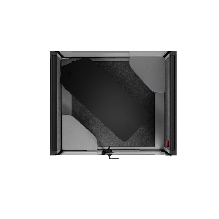 Toimistopuhelinosasto Quell - 2 henkilöäLight Grey / Dark Gray / Meeting Room + Table + Corner Stool