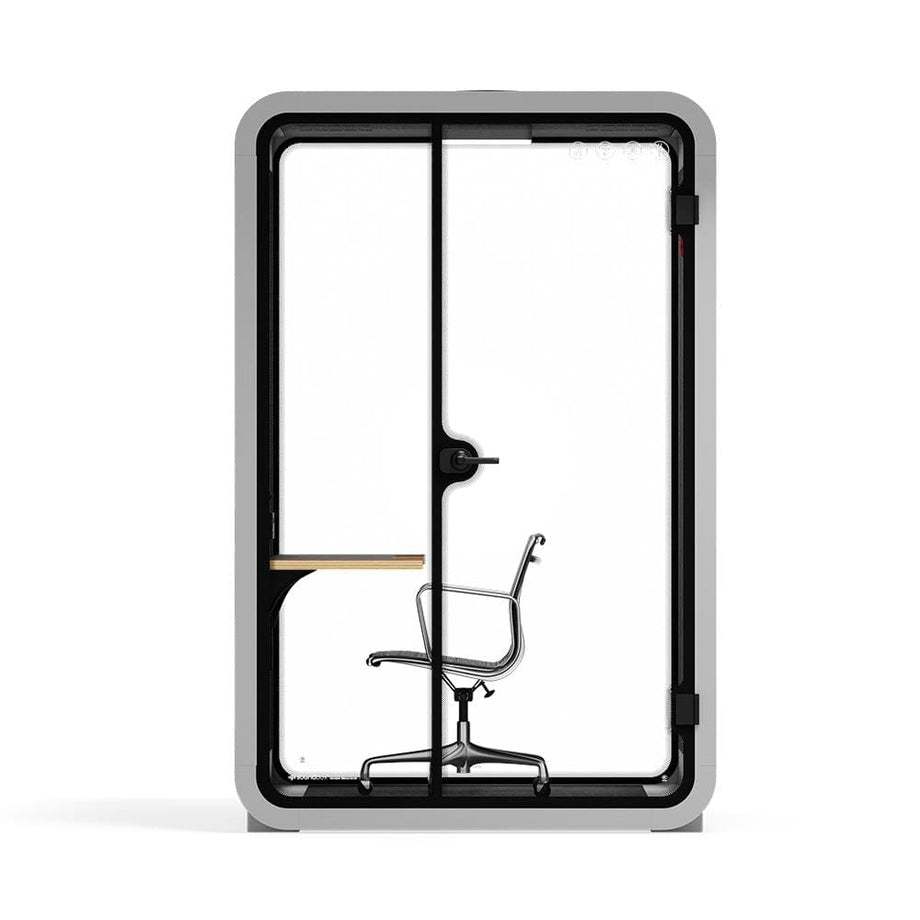 Toimistopuhelinosasto Quell - 2 henkilöäLight Grey / Dark Gray / Work Station + Designer Office Chair