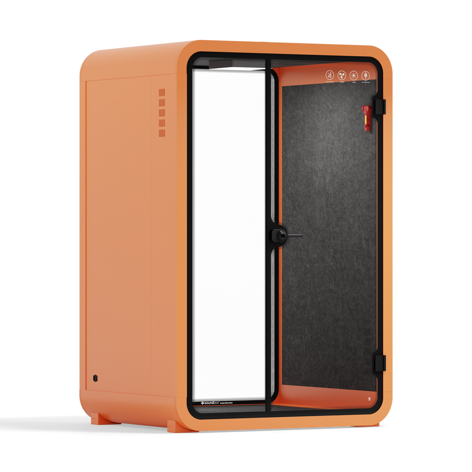 Toimistopuhelinosasto Quell - 2 henkilöäOrange / Dark Gray / No Furniture