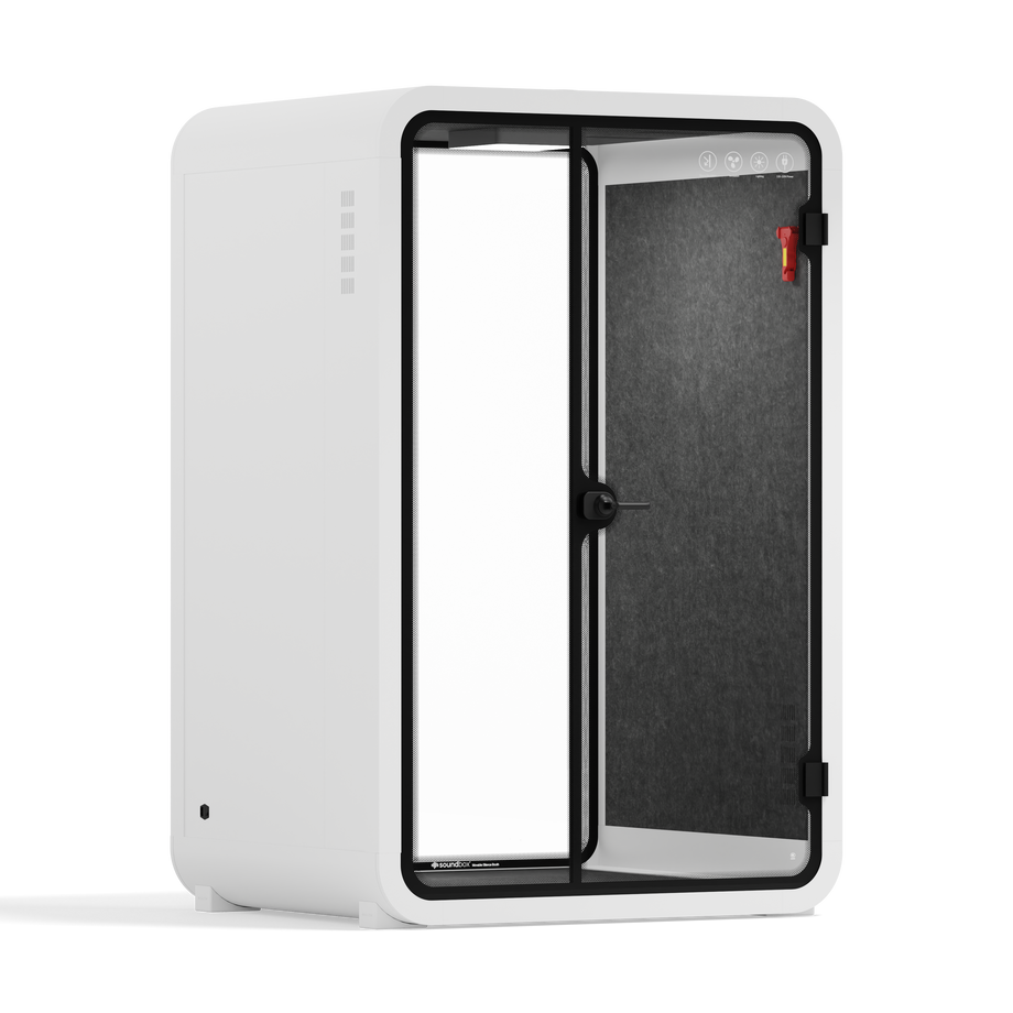 Toimistopuhelinosasto Quell - 2 henkilöäWhite / Dark Gray / No Furniture