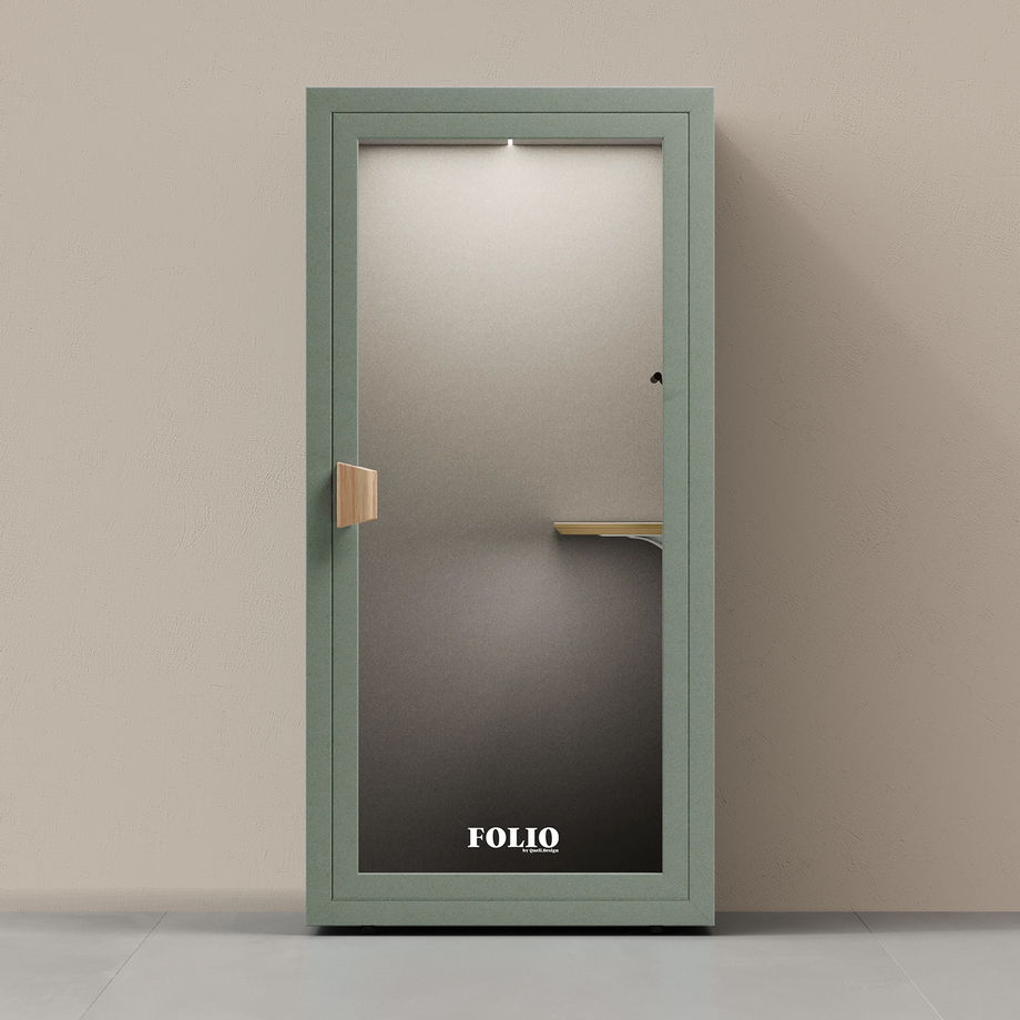 Office Phone Booth Folio - Sta opFolio Dusty Teal / Furniture Set 1