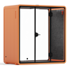 Orange Quell Demi Office Pod by Soundbox Store – 2-4 person soundproof pod without furniture, ideal for custom office setups