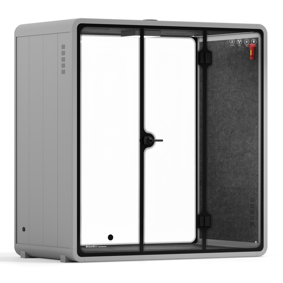 Quell Demi Booth 2+Light Grey / Dark Grey / No Furniture