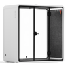 Charcoal Quell Demi Office Pod by Soundbox Store – soundproof 2-4 person meeting booth without furniture, ready for setup