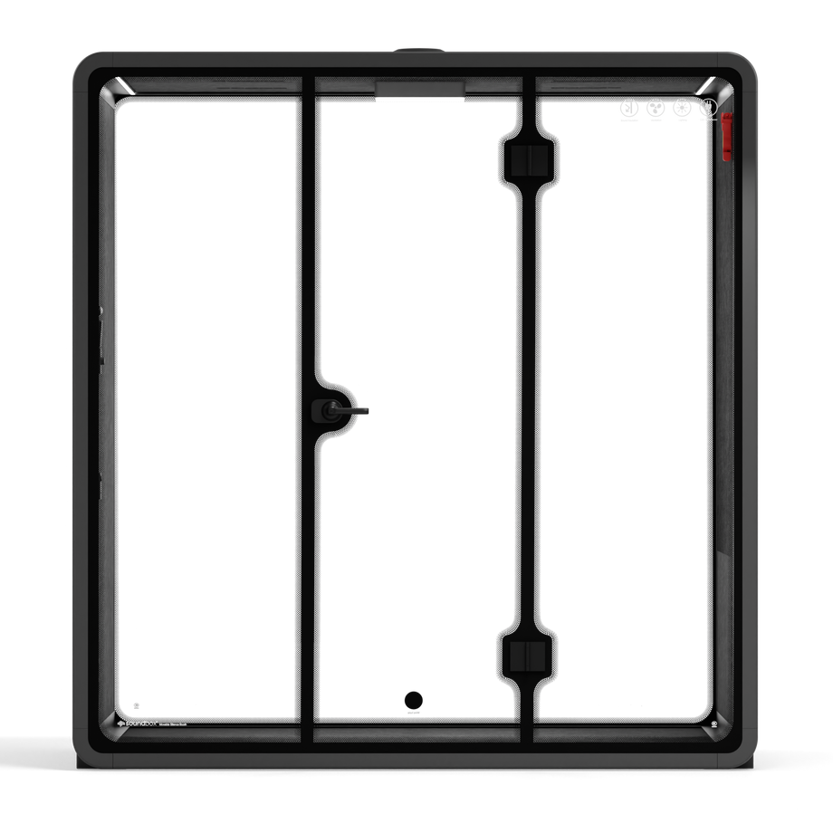 Quell Demi Booth 2+Wooden / Dark Grey / No Furniture