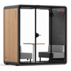 Wooden Quell 2-4 Person Office Pod by Soundbox Store – stylish soundproof pod with premium noise reduction