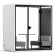 White Quell 2-Person Office Phone Booth by Soundbox Store – soundproof workspace with ergonomic design for private calls