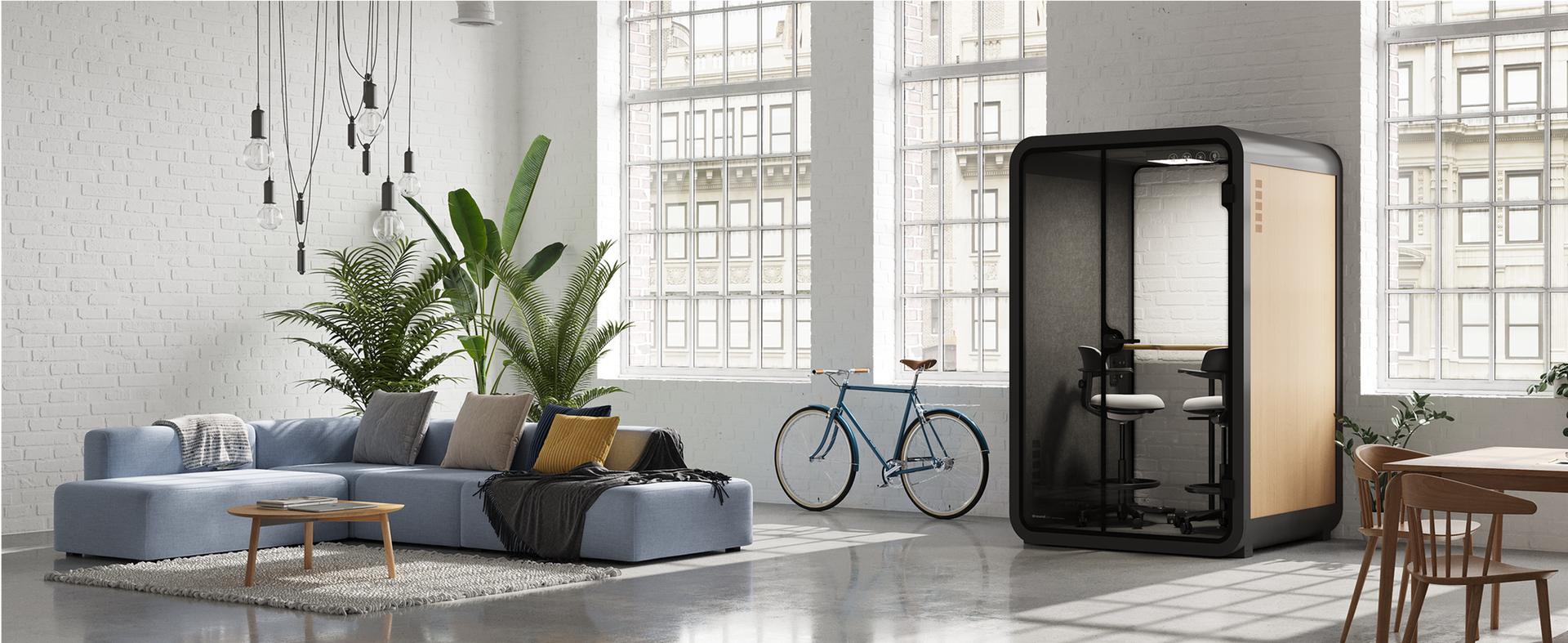 Siirrettävä hiljaisuuskoppi