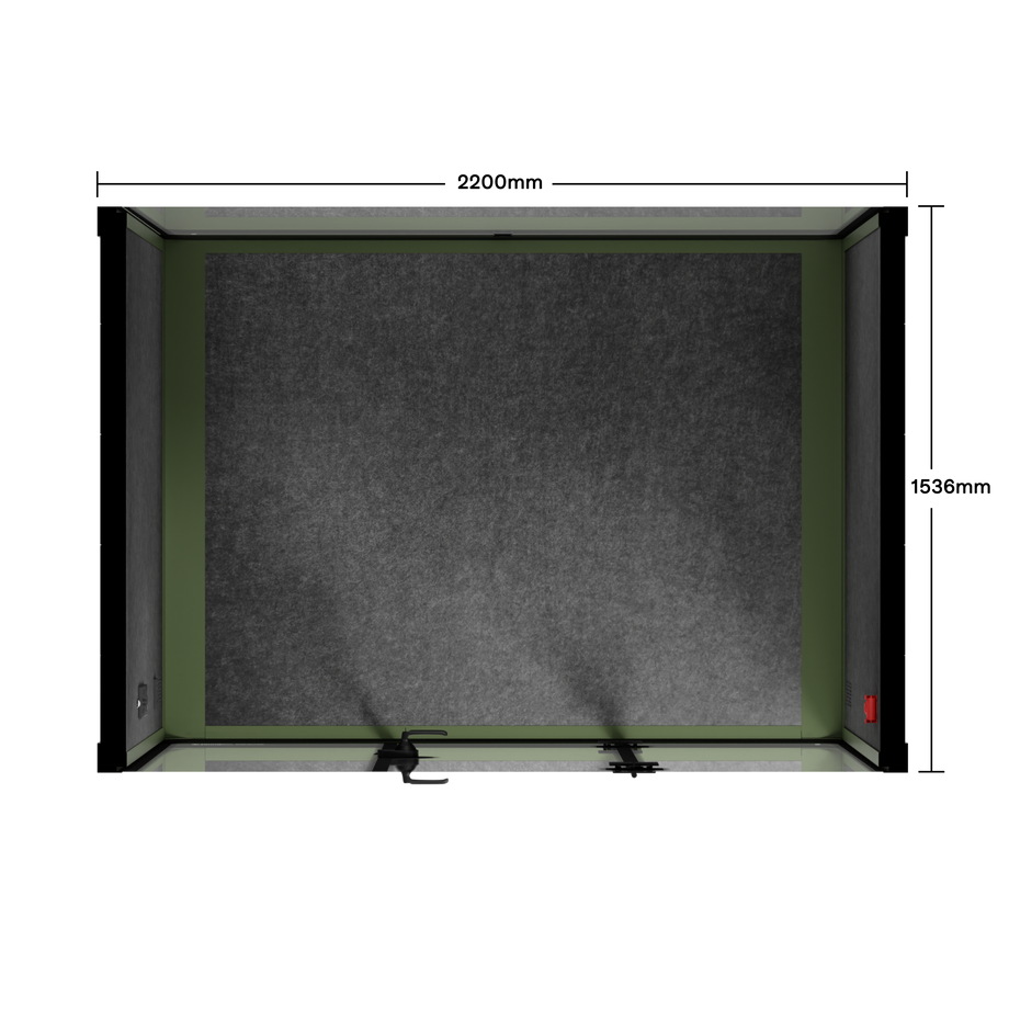 Quell - Stánek pro 4 osobyGreen / Dark Grey / No Furniture