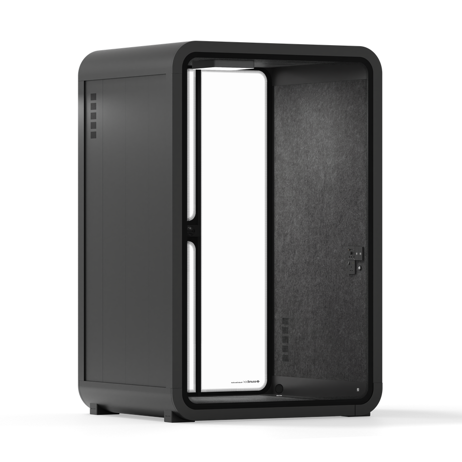 Toimistopuhelinosasto Quell - 2 henkilöäCharcoal / Dark Gray / No Furniture