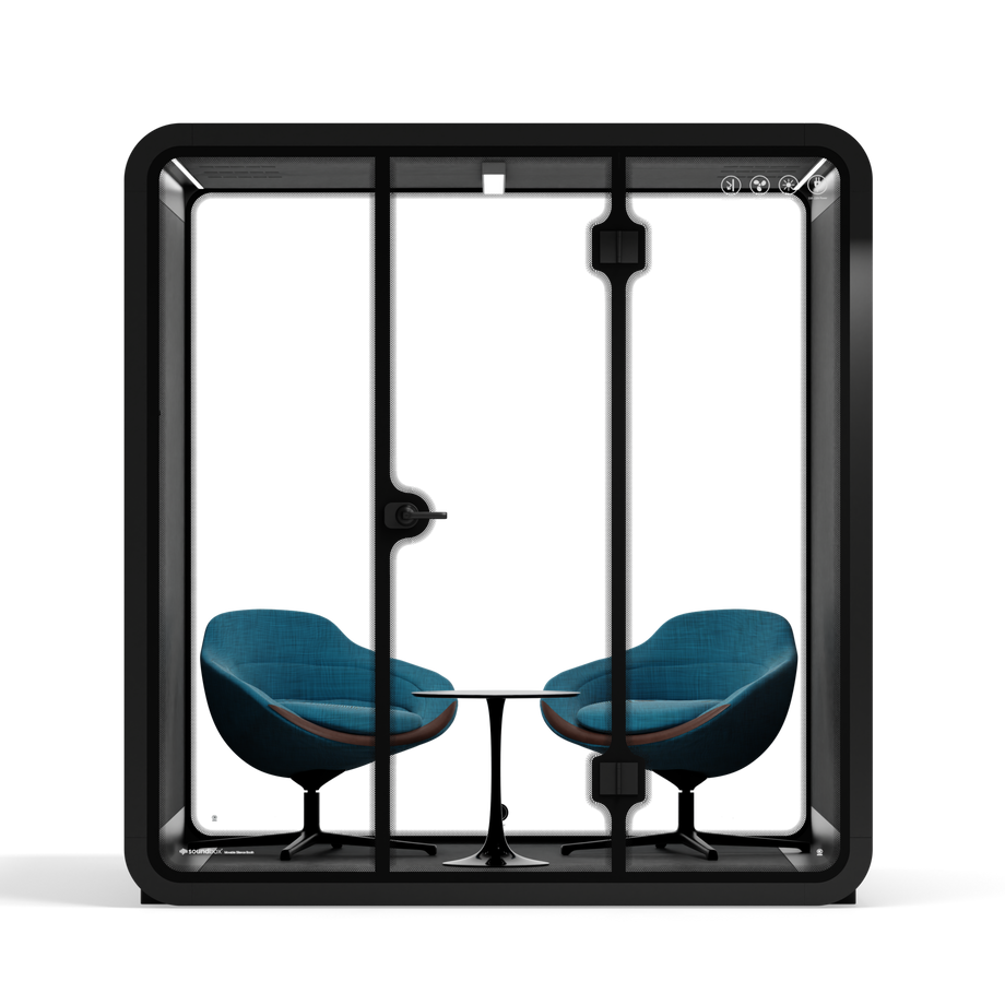 Cabina de reuniones Quell - 6 personasBlack / Dark Grey / Furniture Set 2