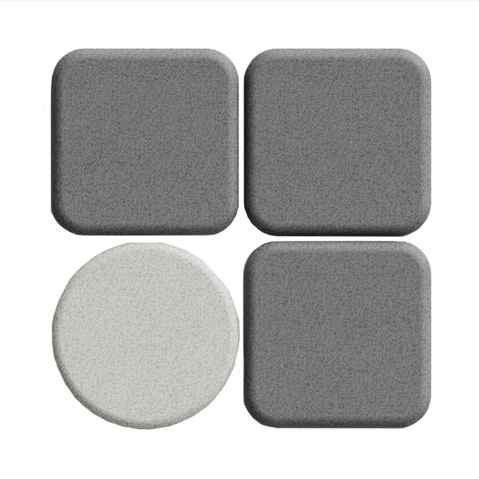 Fólio geométrico acústico - painel de parede