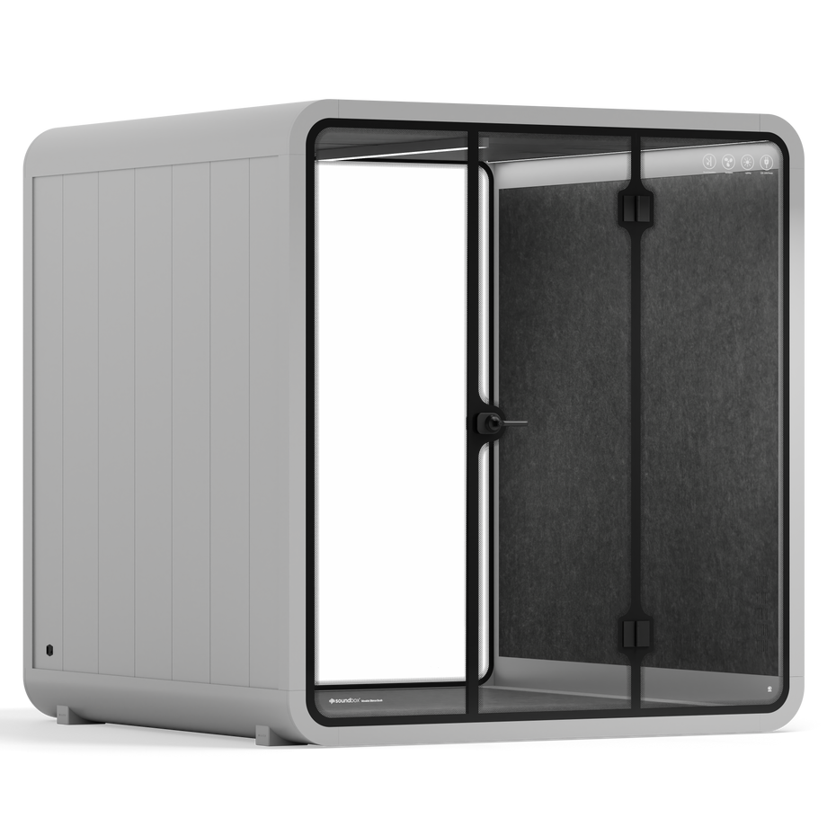 Cabina de reuniones Quell - 6 personasLight Grey / Dark Grey / No Furniture