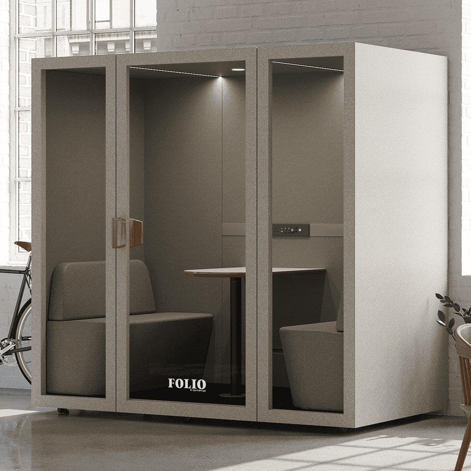 Folio Office Pod - 2-4 personFolio Beige / Furniture As Per Images