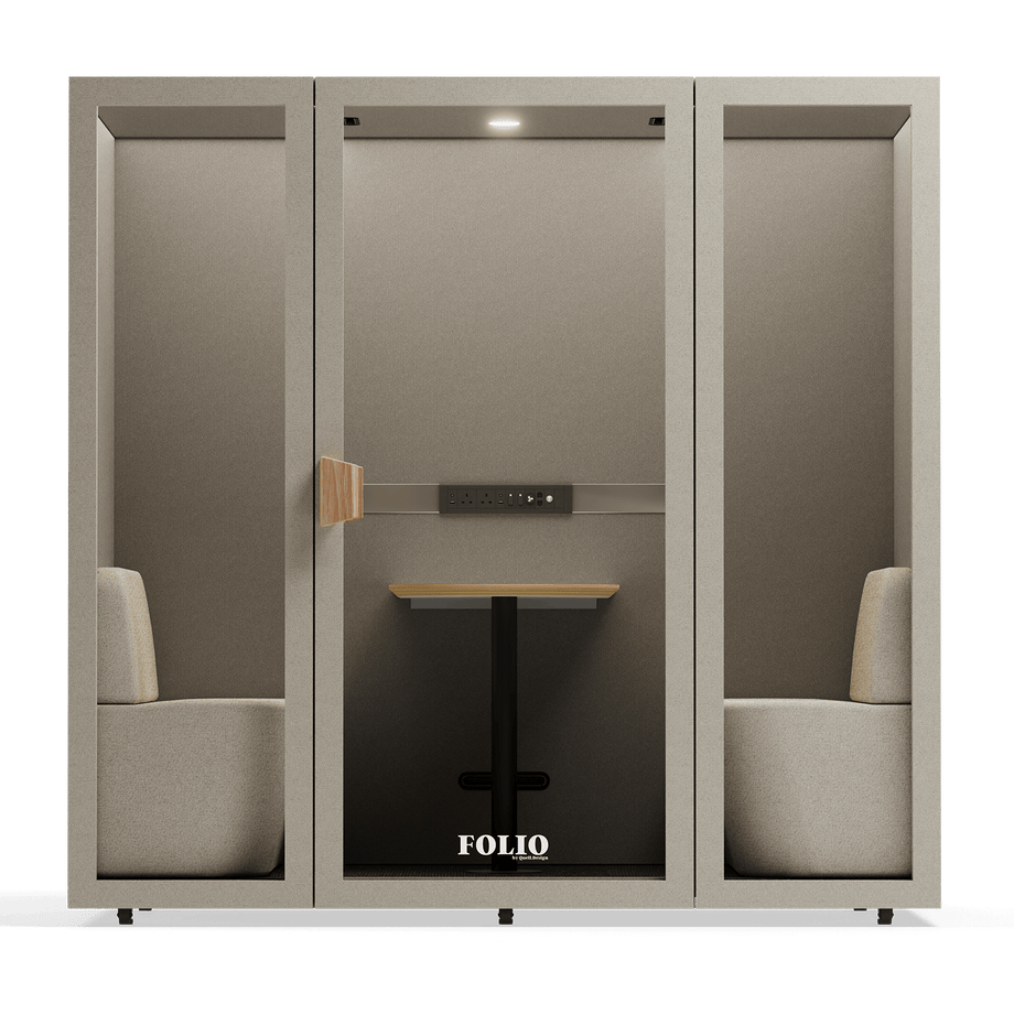 Folio Office Pod - 2-4 personFolio Beige / Furniture As Per Images