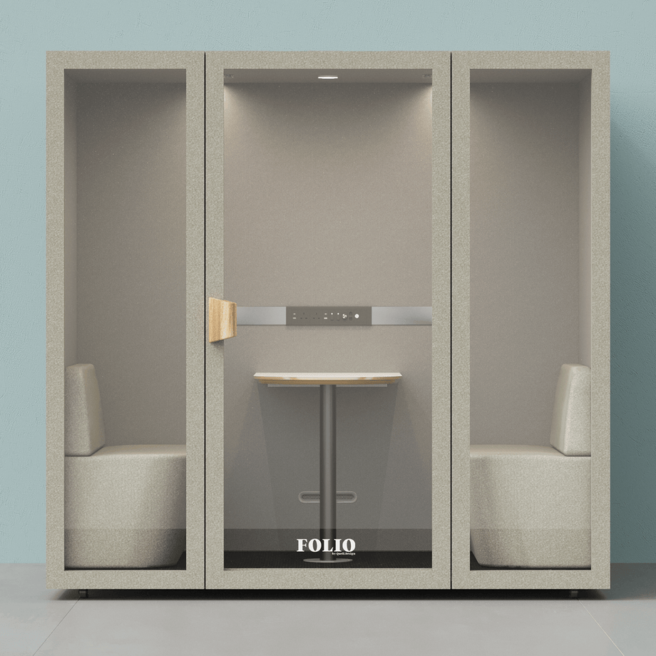 Folio Office Pod - 2-4 personFolio Beige / Furniture As Per Images