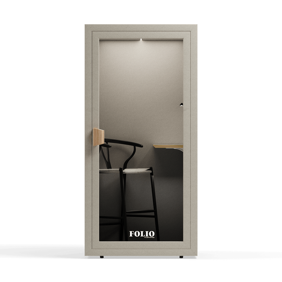 Office Phone Booth Folio - Sta opFolio Beige / Furniture Set 2