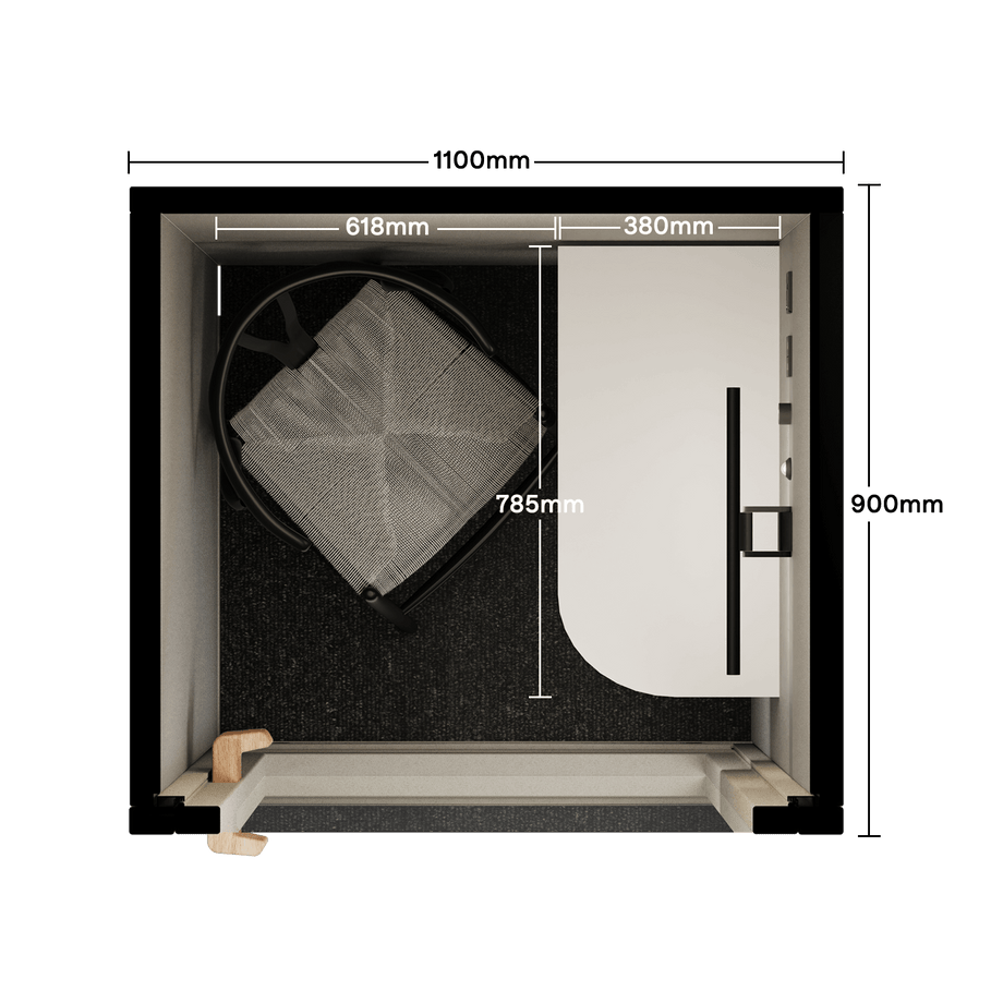 Office Phone Booth Folio - Sta opFolio Beige / Furniture Set 2