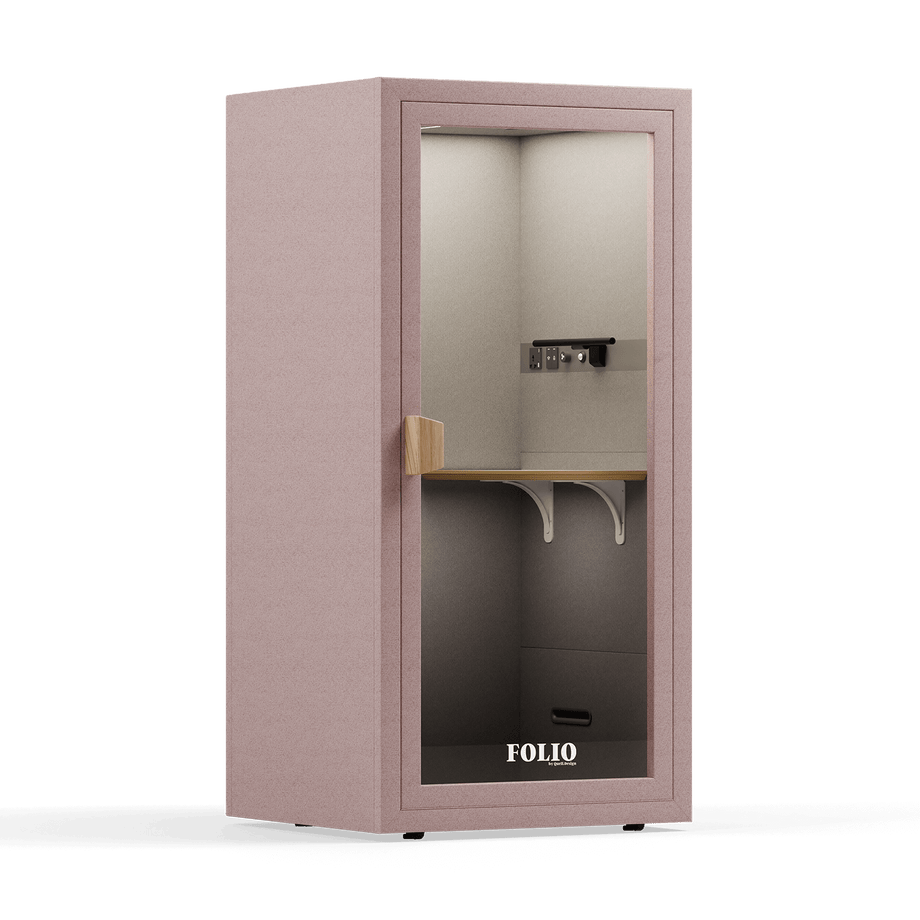 Office Phone Booth Folio - Sta opFolio Blush / Furniture Set 1