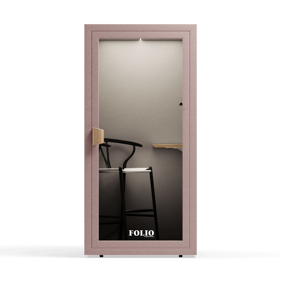 Office Phone Booth Folio - Sta opFolio Blush / Furniture Set 2