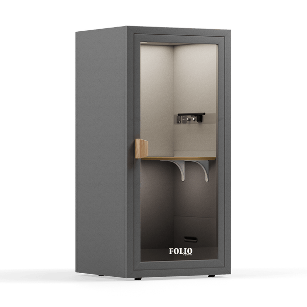 Office Phone Booth Folio - Sta opFolio Dark Grey / Furniture Set 1