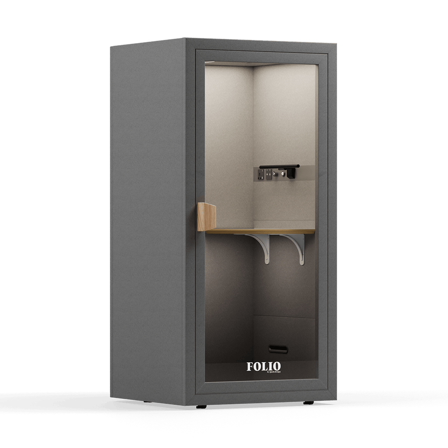 Office Phone Booth Folio - Sta opFolio Dark Grey / Furniture Set 1