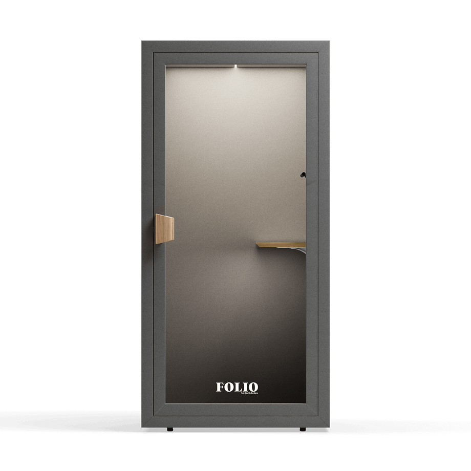 Office Phone Booth Folio - Sta opFolio Dark Grey / Furniture Set 1