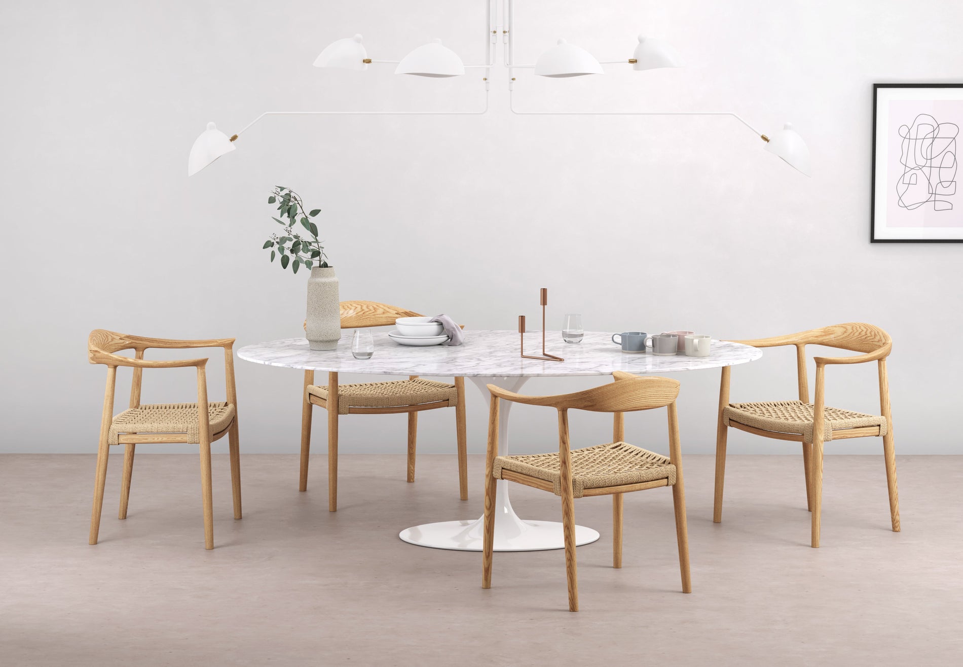 Mouille CeilingWhite