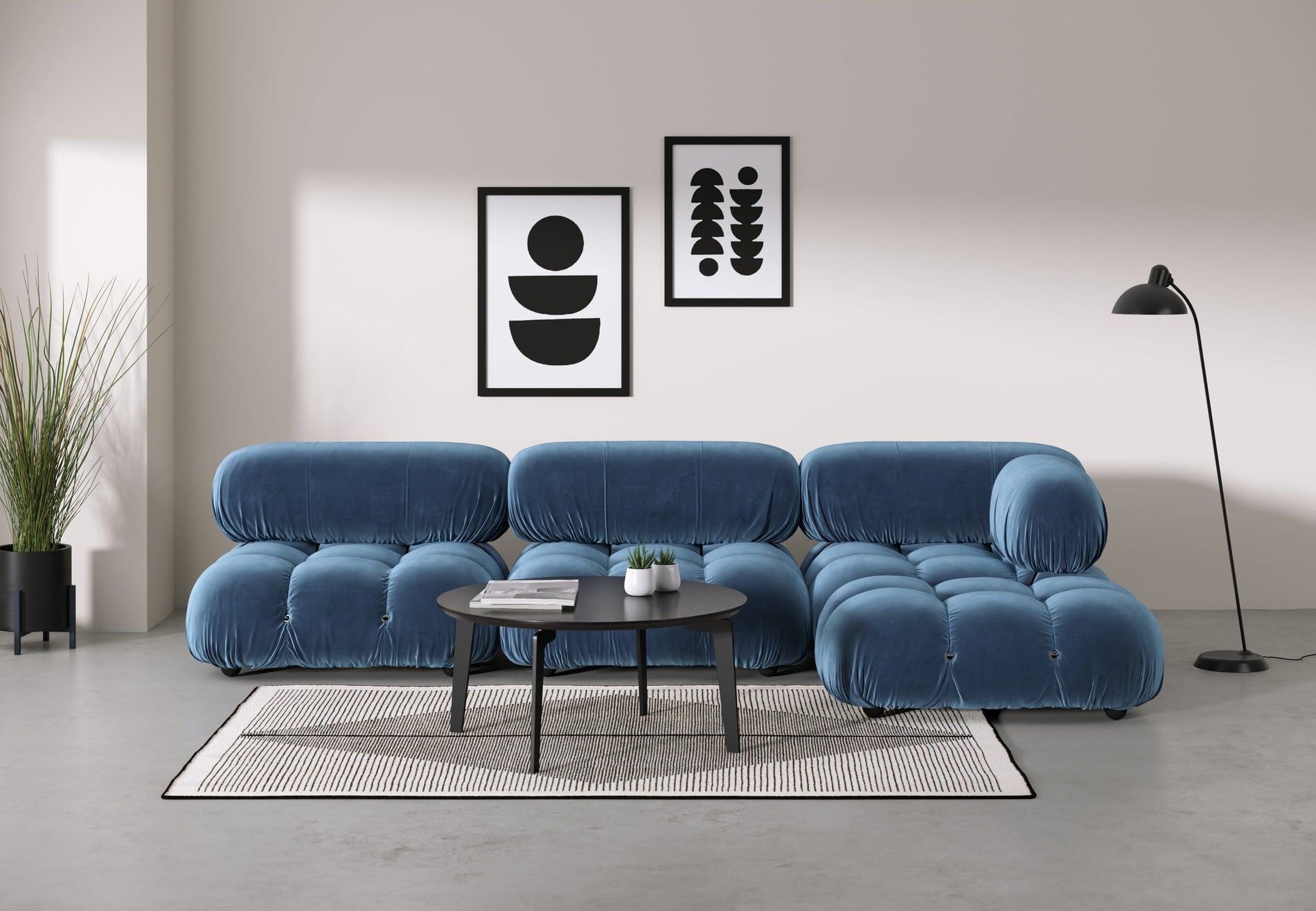 Bellini ModuleAegean Blue Velvet