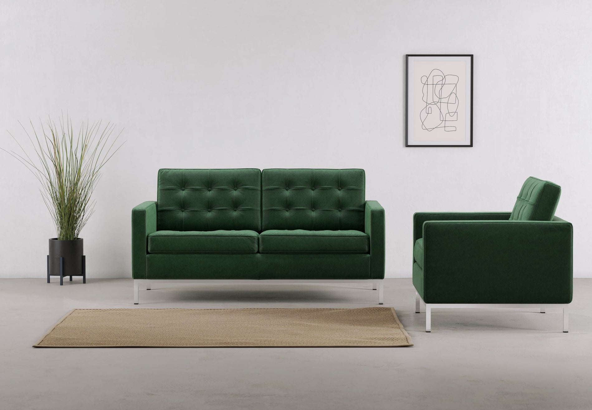 FlorenzEmerald Green Velvet