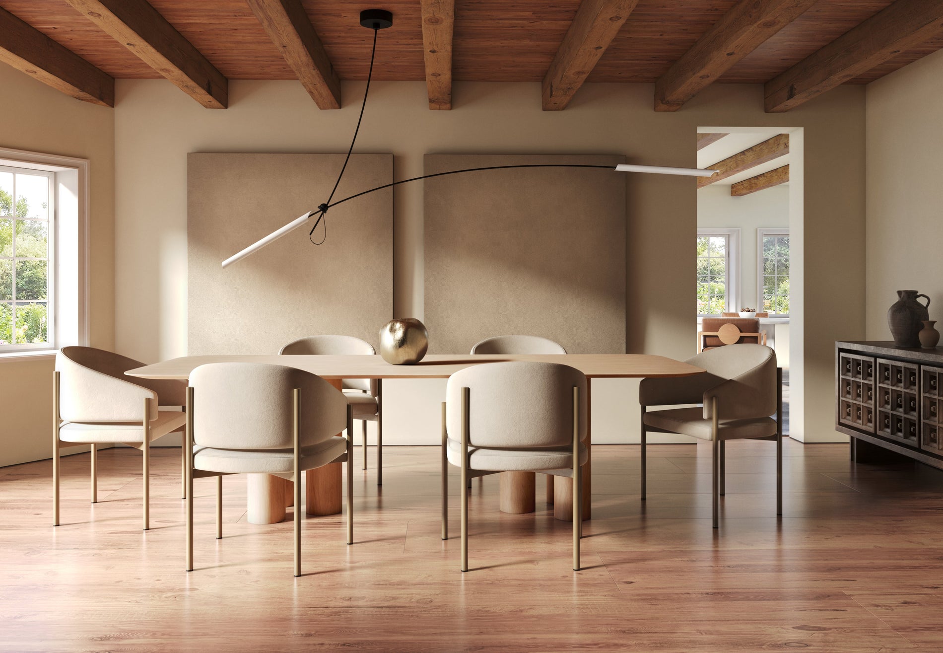EsmeLatte Vegan Suede and Brushed Brass