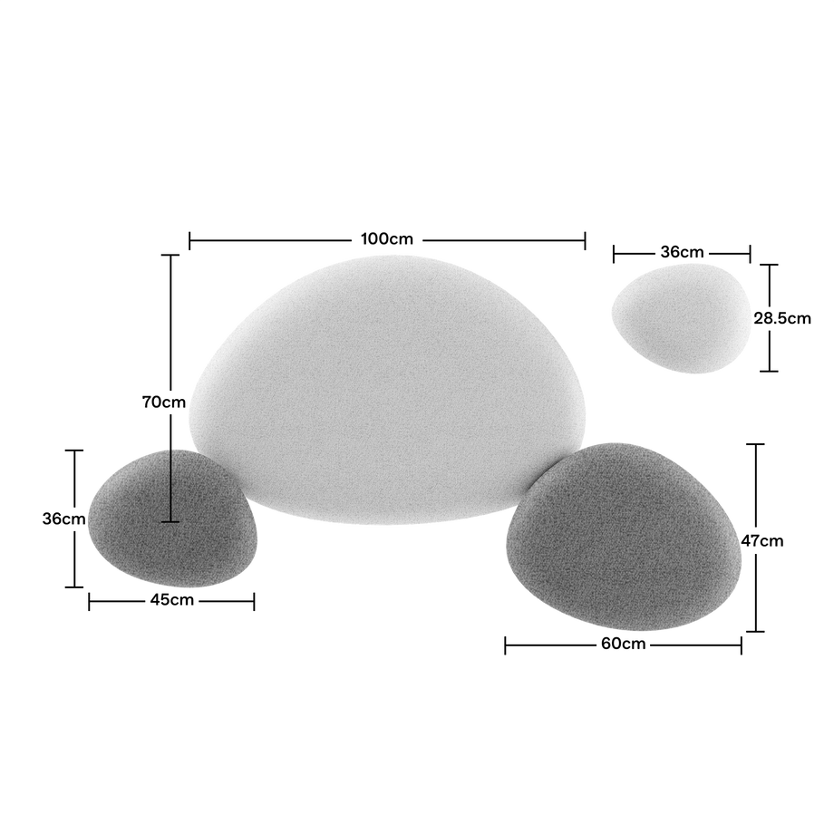 Acoustic Wall PanelPebble Grey / Dark Grey