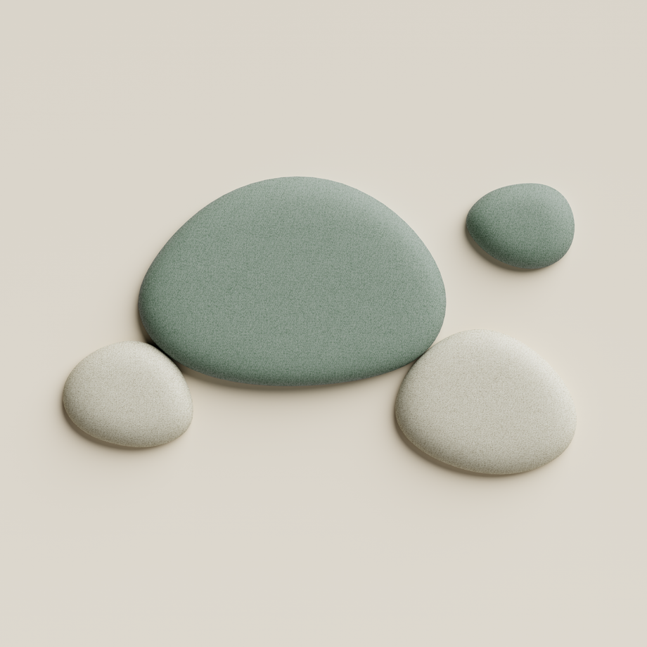 Acoustic Wall PanelTeal / Beige