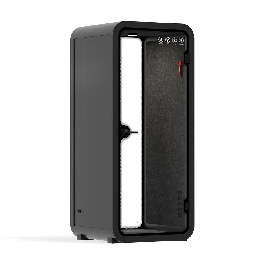 Office Pod Quell Akustický Charcoal / No Furniture | Upgraded Device Shelf / Dark Grey