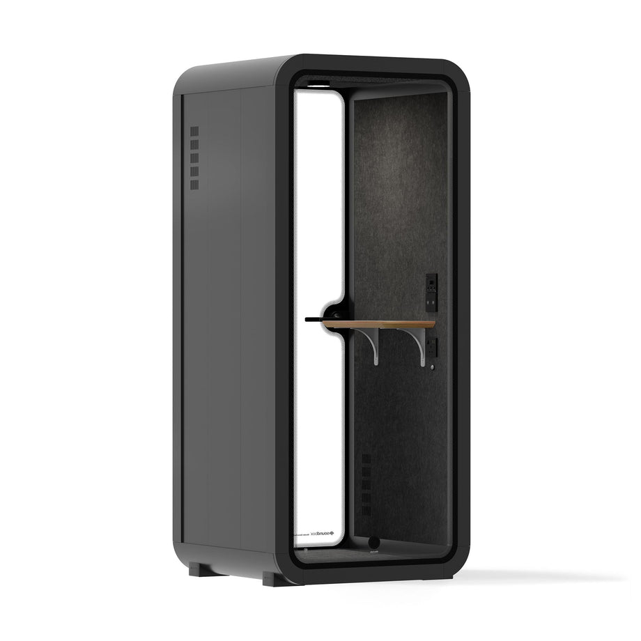 Office Pod Quell Akustický Charcoal / No Furniture | Upgraded Device Shelf / Dark Grey