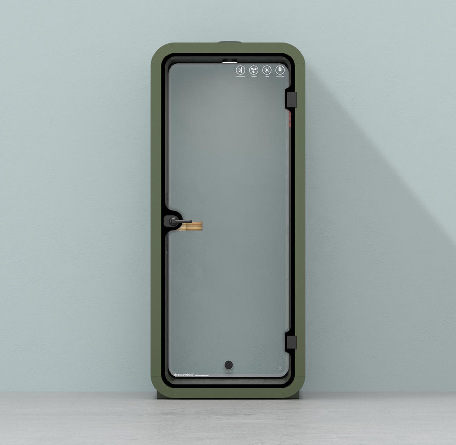 Office Pod Quell Akustický Green / No Furniture / Dark Grey