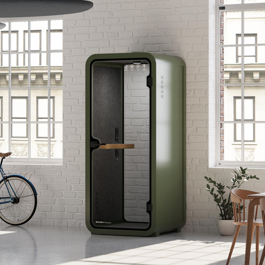 Office Pod Quell Akustický Green / No Furniture / Dark Grey
