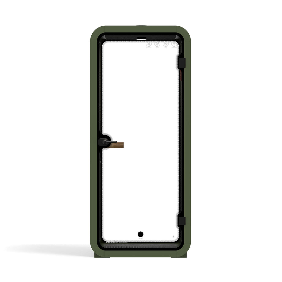 Office Pod Quell Akustický Green / No Furniture / Dark Grey