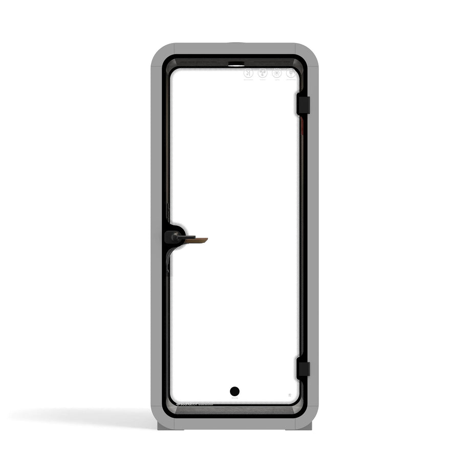 Office Pod Quell Akustický Light Grey / No Furniture | Upgraded Device Shelf / Dark Grey