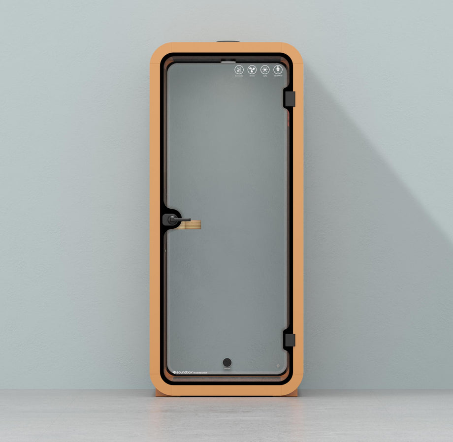 Office Pod Quell Akustický Orange / No Furniture / Dark Grey