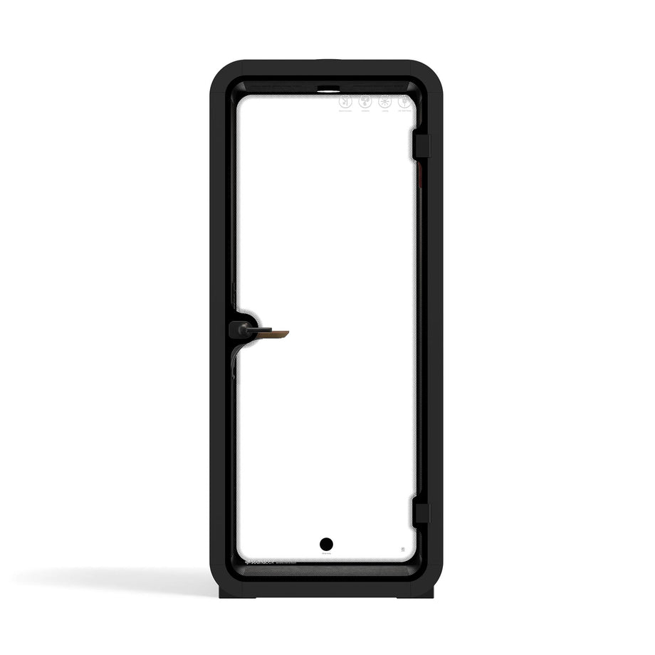 Office Pod Quell Akustický Wooden / No Furniture | Upgraded Device Shelf / Dark Grey