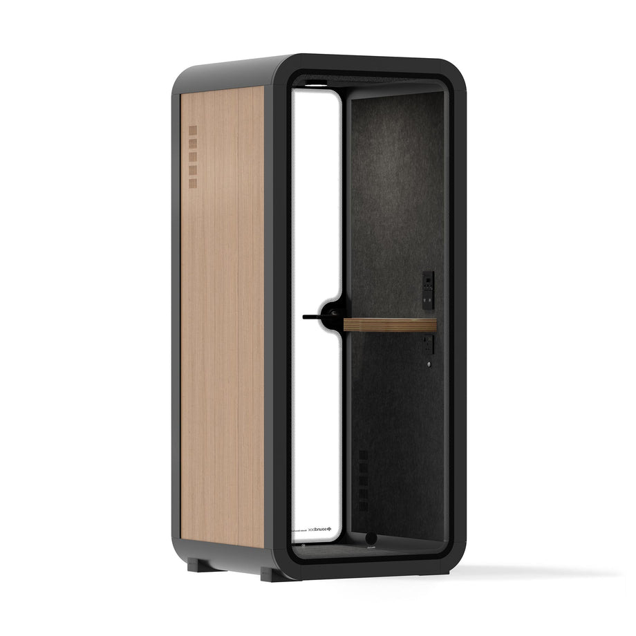 Office Pod Quell Akustický Wooden / No Furniture / Dark Grey
