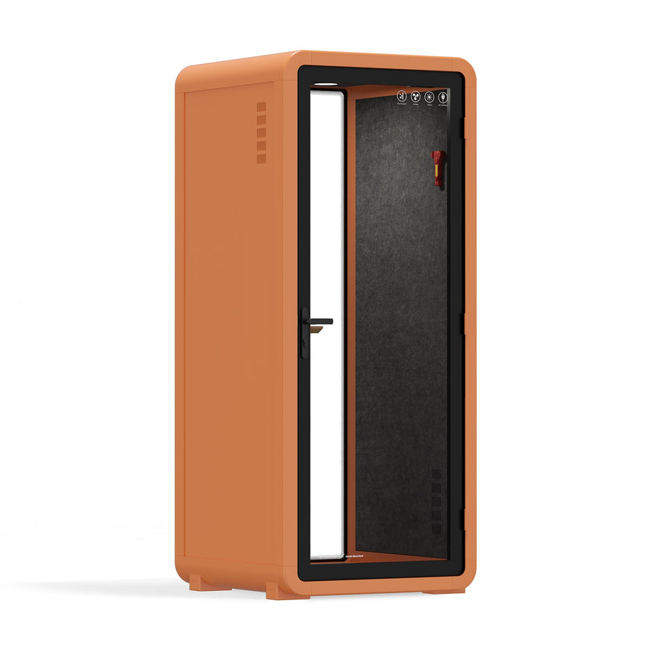 Bureau Pod Quell Acoustique Orange / No Furniture / Dark Grey
