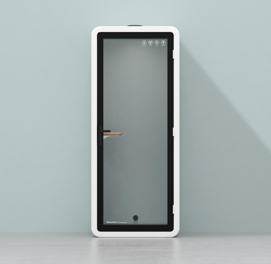 Bureau Pod Quell Acoustique White / No Furniture / Dark Grey