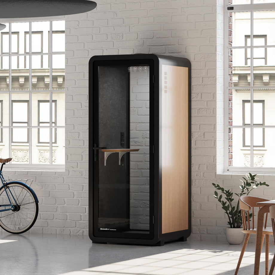 Bureau Pod Quell Acoustique Wooden / No Furniture / Dark Grey