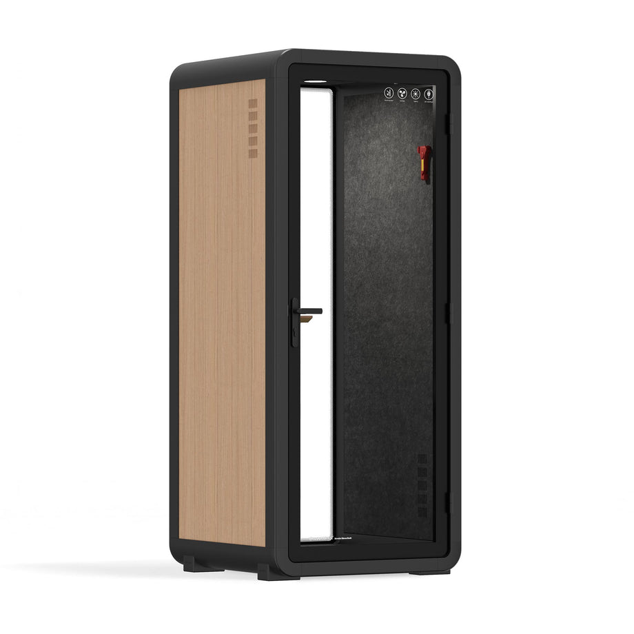 Bureau Pod Quell Acoustique Wooden / No Furniture / Dark Grey